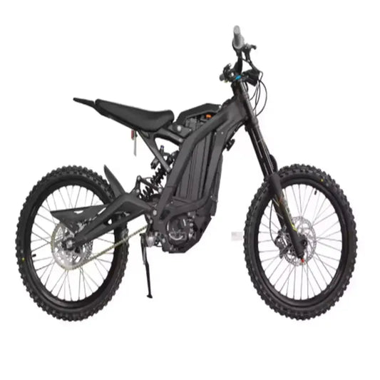 2024 Black Edition Suron Light Bee X Adult Ebike - 60V 6000W Off-Road Mountain Electric Bike, Sur Ron Talaria MX5 with Pedals