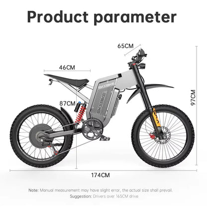 X21 Max Electric Motorcycles 3000W Brushless Gearless Motors 60V30AH Lithium Battery Speed 85Kmh Adult off Road Ebike